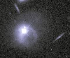 Preview of A Quasar - Galaxy Collision?