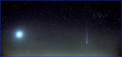 Preview of Comet Hyakutake on a Starry Night