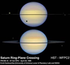 Preview of Saturn's Rings Seen Sideways