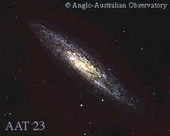 Preview of Spiral Galaxy NGC 253 Almost Sideways