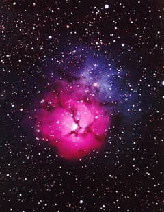 Preview of The Trifid Nebula in Red, White and Blue