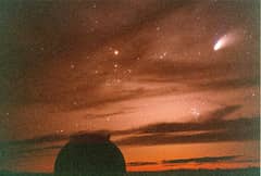 Preview of Sunset with Hale-Bopp at Keck