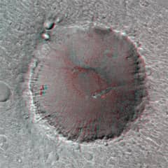 Preview of Mars: Big Crater in Stereo