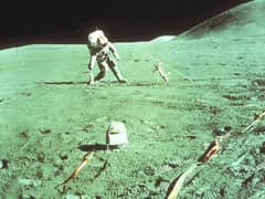 Preview of Astronaut Kicks Lunar Field Goal