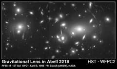 Preview of Abell 2218: A Galaxy Cluster Lens