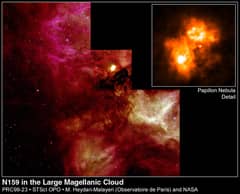 Preview of N159 and the Papillon Nebula