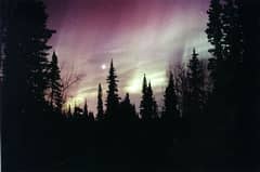 Preview of Aurora Through a Moonlit Sky
