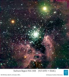 Preview of NGC 3603: An Active Star Cluster