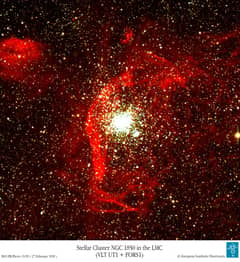 Preview of NGC 1850: Gas Clouds and Star Clusters