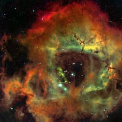 Preview of The Rosette Nebula in Hydrogen, Oxygen, and Sulfur
