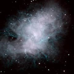 Preview of The Crab Nebula in Blue and White