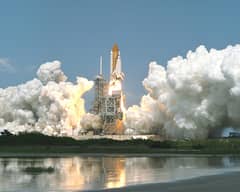 Preview of Space Shuttle Lifts Off for Space Station