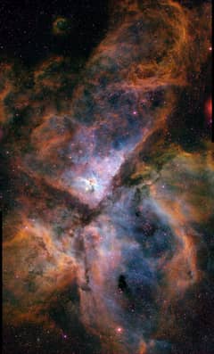 Preview of The Carina Nebula in Three Colors