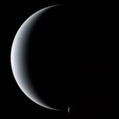 Preview of Crescent Neptune and Triton