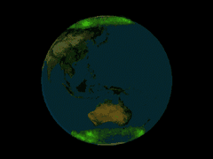 Preview of Auroras Over Both Earth Poles