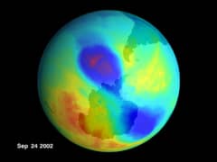Preview of A Small Double Ozone Hole in 2002