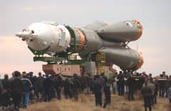 Preview of Rollout of a Soyuz TMA-2 Aboard an R7 Rocket