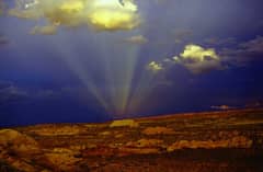 Preview of Anticrepuscular Rays Over Horseshoe Canyon