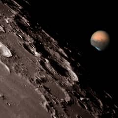 Preview of Mars at the Moon's Edge