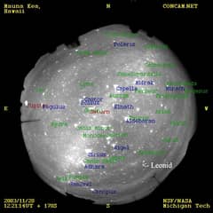 Preview of A Late Leonid from a Sparse Shower