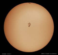 Preview of Large Sunspot Groups 10484 and 10486