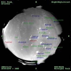 Preview of Leonid Meteors Streak