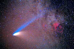 Preview of Comet Hale-Bopp and the North America Nebula