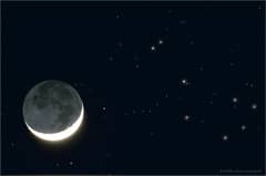 Preview of April's Moon and the Pleiades