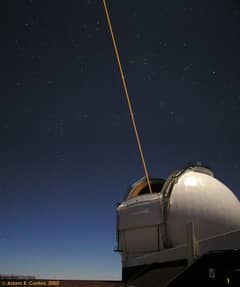 Preview of A Telescope Laser Creates an Artificial Star