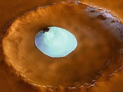 Preview of Water Ice in a Martian Crater