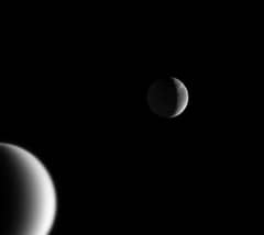 Preview of Crescents of Titan and Dione