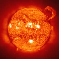 Preview of A Solar Prominence from SOHO