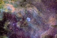 Preview of NGC 6888: A Tricolor Starfield