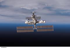 Preview of The International Space Station on the Horizon