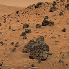 Preview of Volcanic Bumpy Boulder on Mars