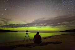 Preview of Green Aurora Over Lake Superior