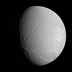 Preview of Unusual Cratering on Saturn's Dione