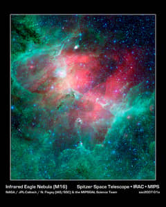Preview of The Eagle Nebula in Infrared