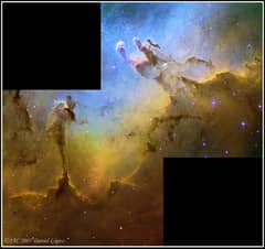 Preview of The Eagle Nebula in Hydrogen, Oxygen, and Sulfur