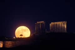 Preview of Solstice Moonrise, Cape Sounion