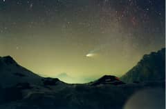 Preview of Comet Hale-Bopp Over Val Parola Pass