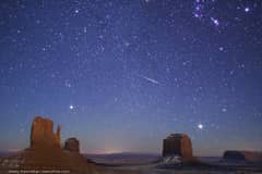 Preview of Geminid Meteor over Monument Valley
