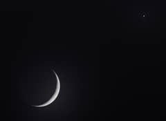 Preview of Crescent Moon and Venus