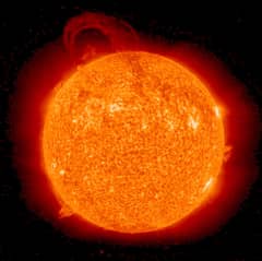 Preview of Large Eruptive Prominence Imaged by STEREO