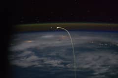 Preview of Shuttle Reentry Streak from Orbit