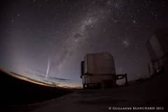Preview of Comet Lovejoy over Paranal