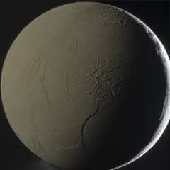 Preview of Enceladus Backlit by Saturn