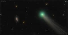 Preview of Comet Lovejoy Before Galaxy M63