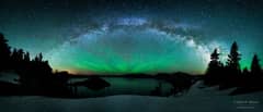 Preview of Milky Way Over Crater Lake with Airglow