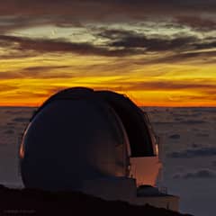 Preview of Clouds, Comet and Crescent Moon